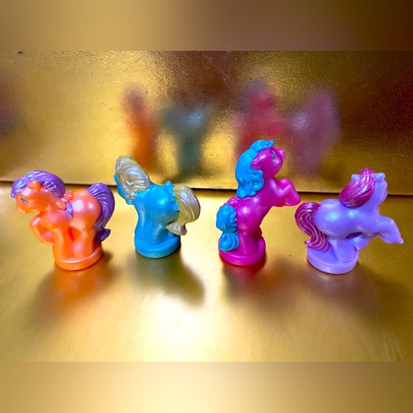 MY LITTLE PONY G1 1987-1988 PETITE PONIES PRETTY ‘N PEARLY PONIES SET OF 4 RARE - Picture 5 of 13
